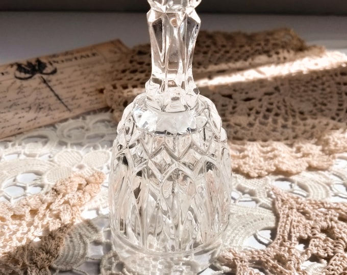 Vintage Kisslinger Rattenberg Tirol Krustallglas Cut Crystal Bell