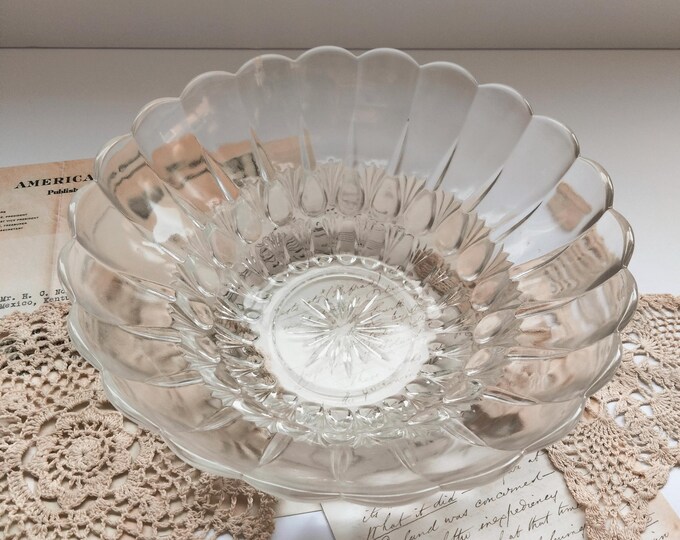 Vintage Federal Glass Heirloom Bowl