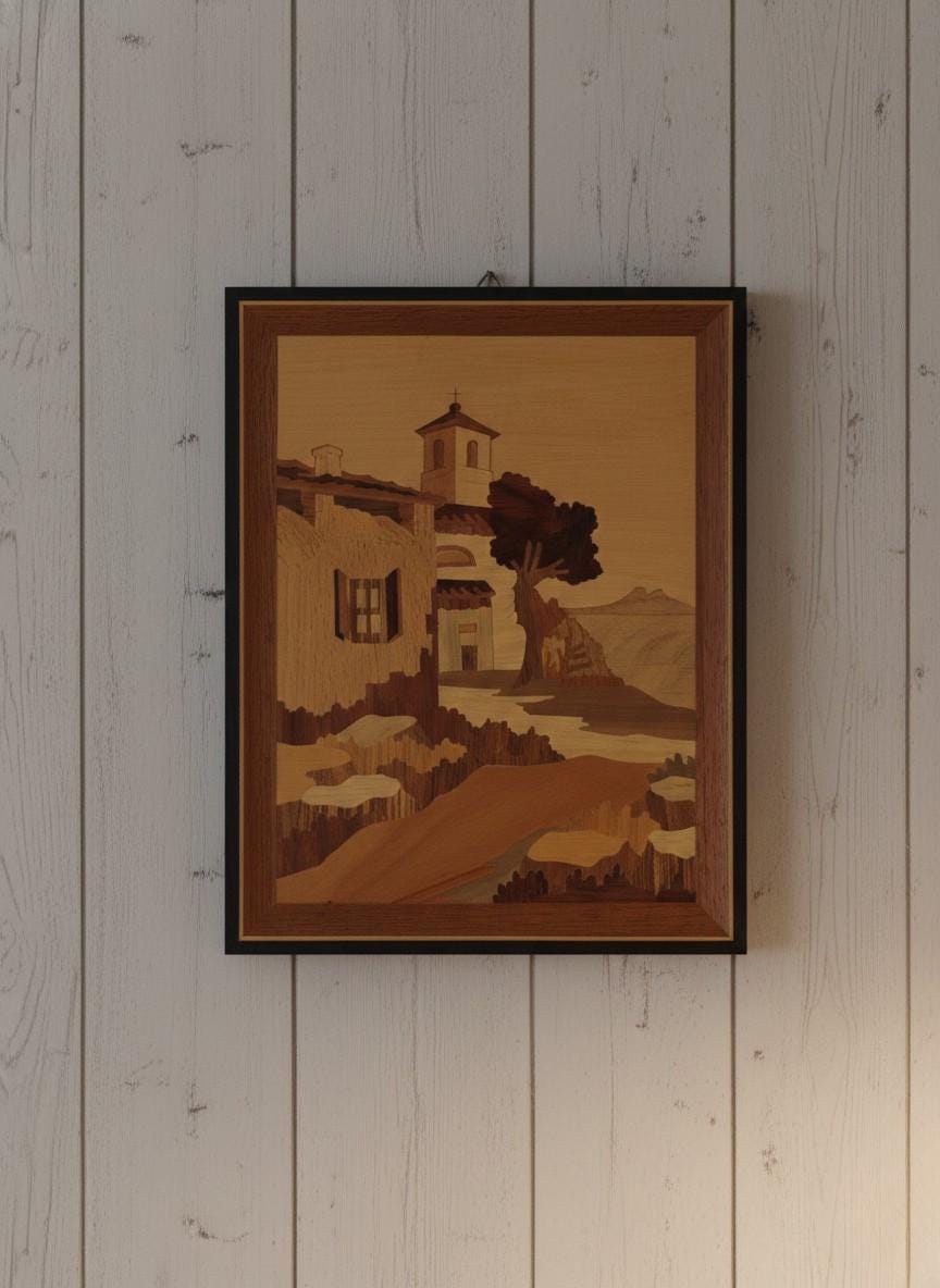 Sorrento Inlaid Wood Art - Etsy
