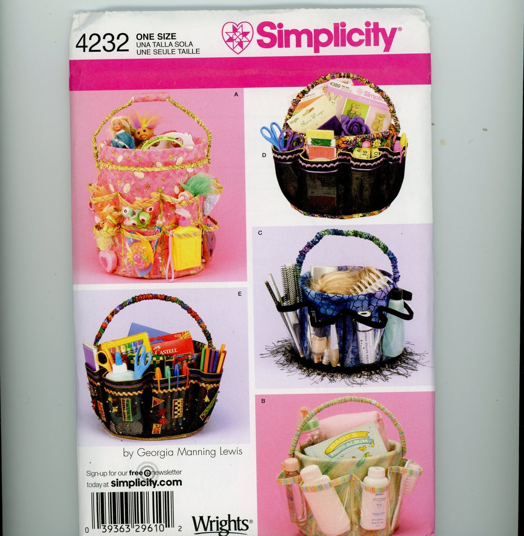 Bucket Covers for 5 Gallon & 5 Quart Buckets Simplicity Pattern 4232