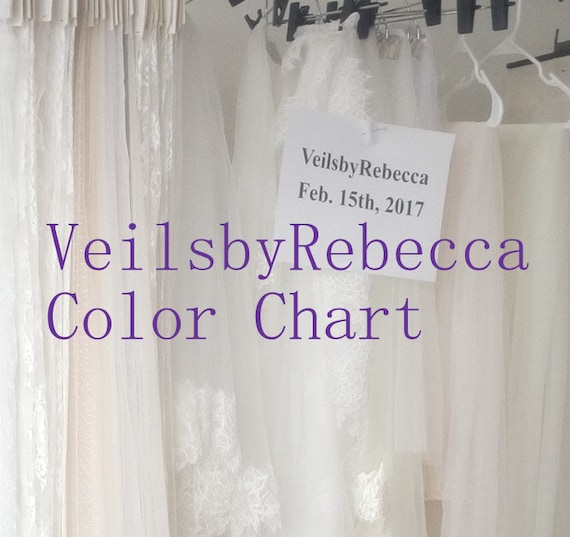 Wedding Dress Colour Chart