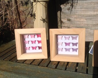 OOAK butterfly shadow box