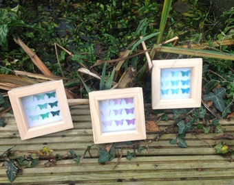 OOAK butterfly shadow box