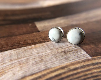 Sterling silver studs,Silver studs,White studs,Everyday wear earrings,Silver white studs,Silver simple studs,Bridesmaid gift,Gifts for her