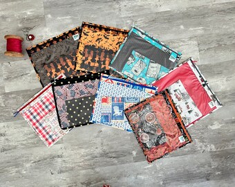 Ready to Ship LARGE and ACCESSORY SET Zippered Needlework Project Bag