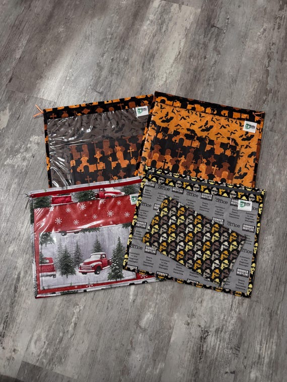 Ready to Ship LARGE and ACCESSORY SET Zippered Needlework Project Bag