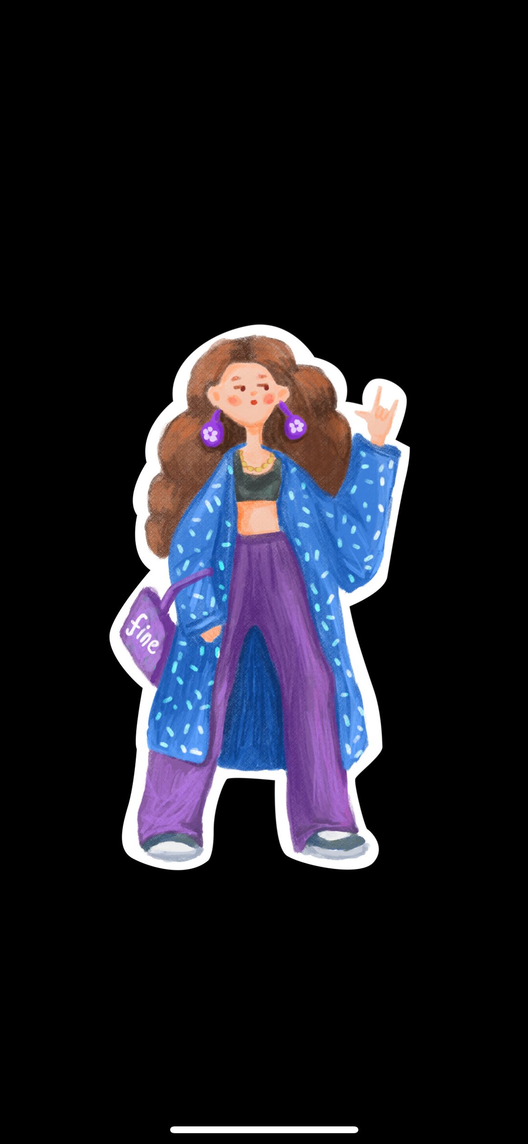 Girl Sticker, Fine Girl Sticker Etsy