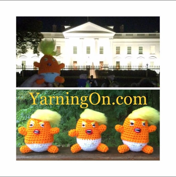 crochet trump doll