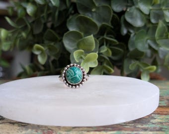 Sterling Silver Turquoise Ring Size 6.25 Mother's Day Gift for Her