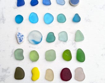 Custom Sea Glass Ring, Sterling Silver Beaded Border, Lake Erie Beach Glass