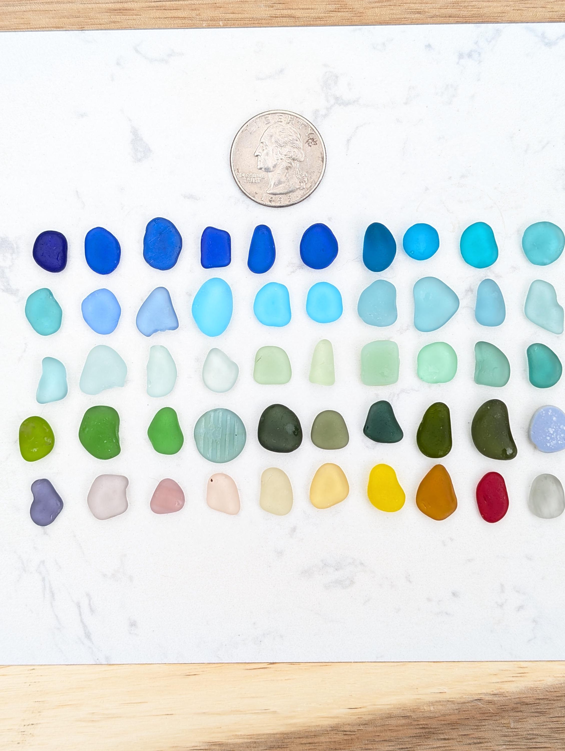Custom Sea Glass Ring Sea Glass Beach Glass Genuine Sea Glass Blue Sea Glass Gift for Her Bridal Party Jewelry Mother's Day Gift/Sterling