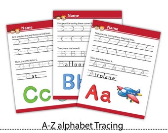 thai alphabets letters tracing worksheetprintable pdfinstant etsy