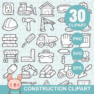 Libro da colorare di costruzioni per bambini da 1 a 3 anni (PDF stampabile)