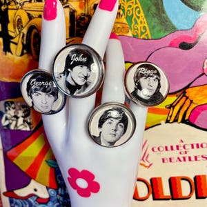 The Beatles Rings - Etsy