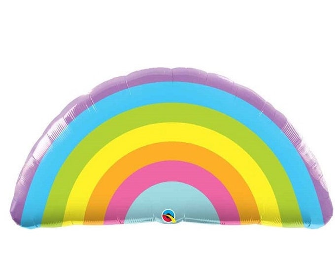 Pastel Rainbow balloon, Pride Balloon, HUGE foil rainbow balloon, gay party decor, gay pride balloon