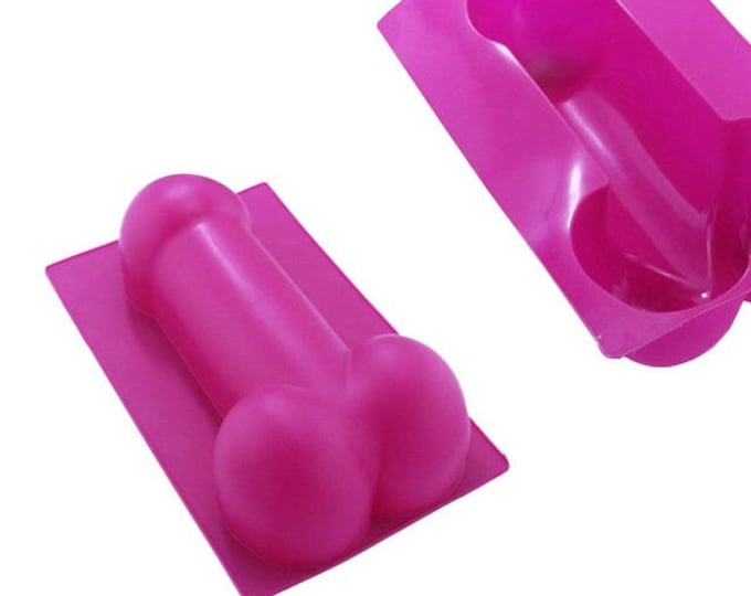 Big Penis & Balls Cake Mold, Dick Cake, USA Jello and Ice Mold Willy, Bachelorette Chocolate Birthday Party Dick Mold