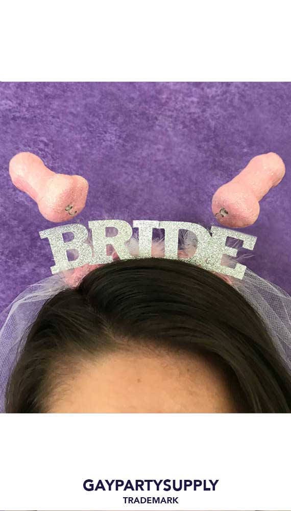 Bachelorette Party Crown, Bachelorette Party Veil, Penis Crown, Headband,  Bachelor Veil, Bride Crown, Groom Crown, Bachelorette Party