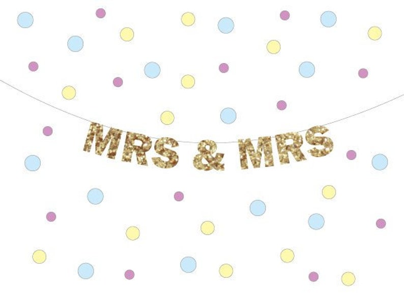 Lesbian Wedding Decorations Banner, I'm the Bride Banner, Gay marriage banner, Engagement Banner, I'm the Bride too, Pride Banner Mrs & Mrs banner