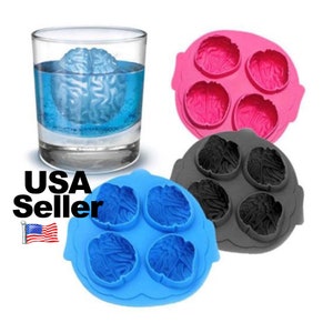 4 Grids Ice Cube Tray Cup-shaped Silicone Mold Shot Glasses Ice