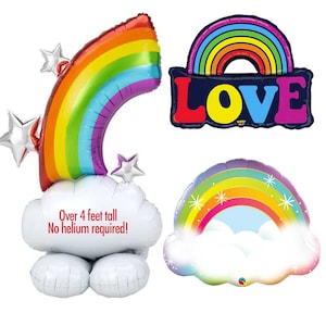 Rainbow Balloon Party Decor, Baby shower, weather birthday party, Pride Party Decorations, photography backdrop, LGBTQIA celebrations