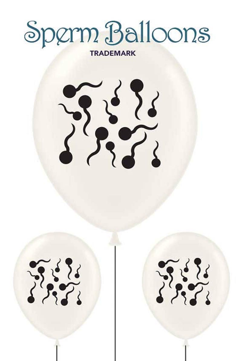 Sperm Balloons Fertility Sperm Baby Shower Decor image 1