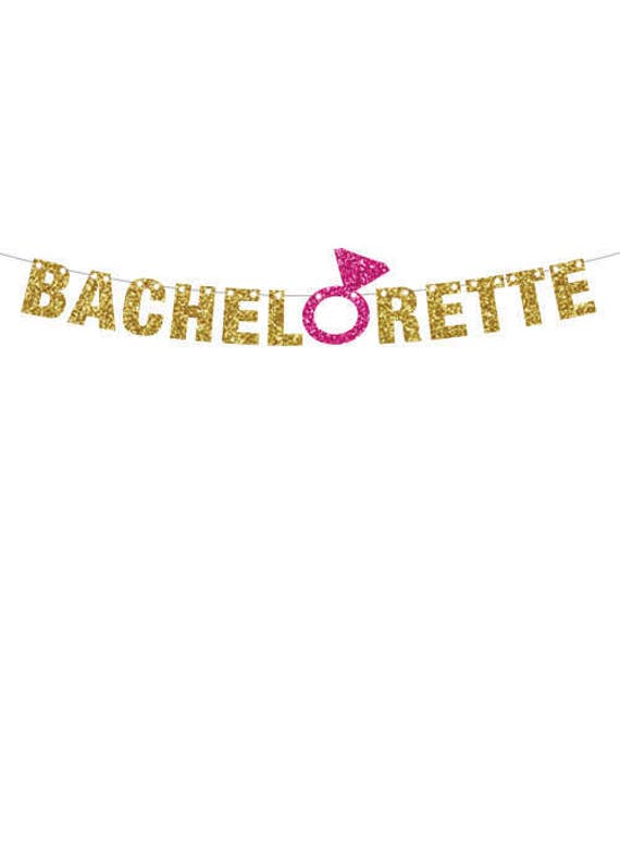 Bachelorette Party Decorations Banner Engagement Ring Banner Etsy