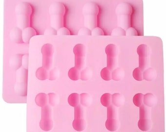 Penis Mold, Dick Mold, Silicone Penis Mold Ice Cube Tray,  Candle Mold, Penis Chocolate Mold, Penis Jello Mold, Dick Jello Mold, Non Stick