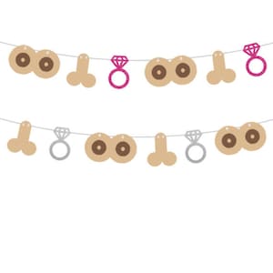 Boob Garland, Boobs Banner, Breast Cancer Awareness Party Decor