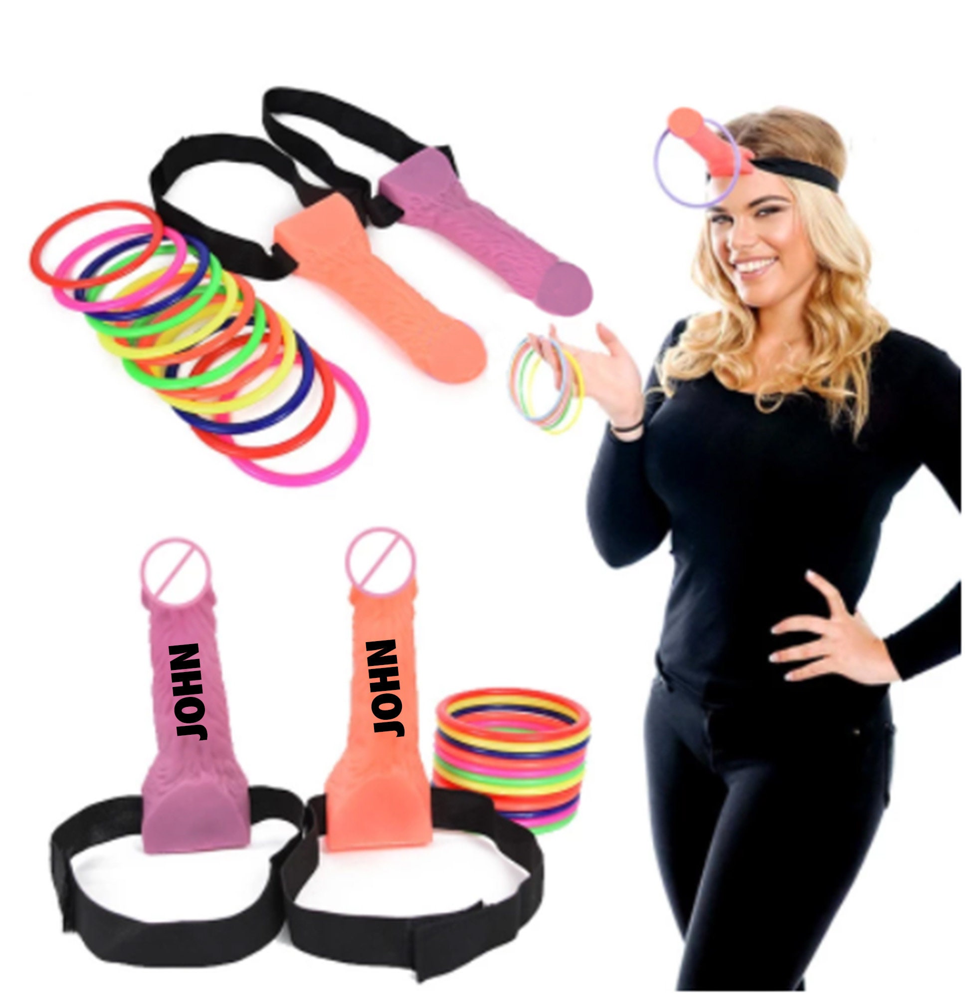 Gay Party Games Penis Hoopla Game Birthday Ring Toss Funny Etsy