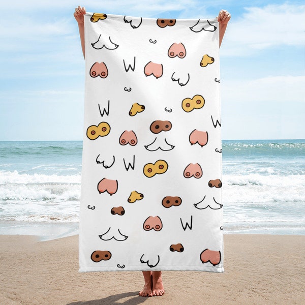 Boob Beach Towel - Etsy