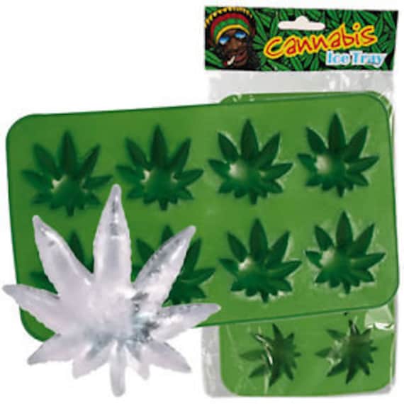 Home & Garden Marijuana Flat Thin Square Bar Chocolate Candy Mold Pot