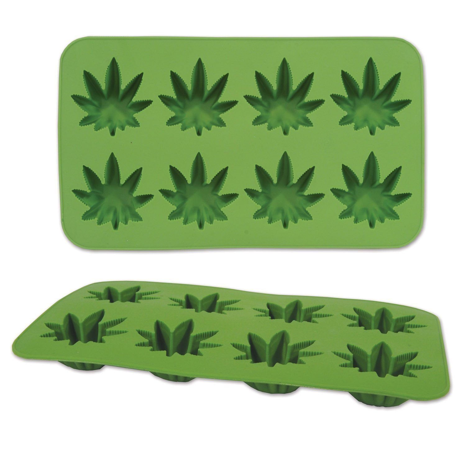 Silicone Marijuana Pot Leaf Gummy Chocolate Hard Candy Mold w/ dropper –  Cake Connection