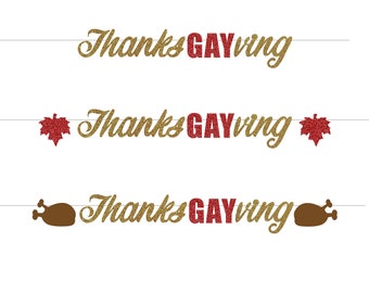LGBTQ Thanksgiving Decorations, Friendsgiving Banner Decor, Thanksgiving Banner Turkey Eating Sign, Drink Sign, Eat Drink, Sleep Repeat