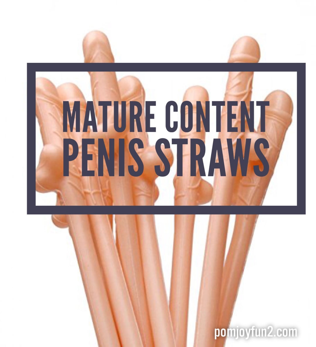 Bachelorette Party Pecker Penis Straws (Beige Nude)