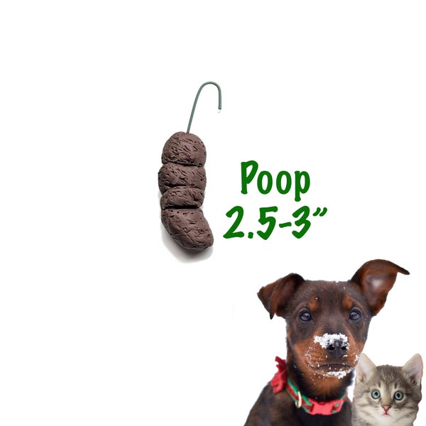 Funny Ornament 2023 - Dog poop ornament, Cat Poop Gag Gift, Dog lover, Cat Lover, Christmas tree ornament, Funny Gift Exchange