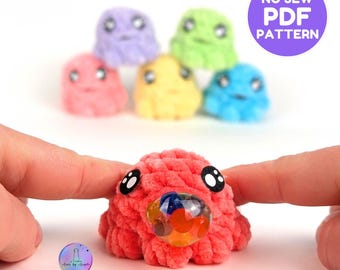 WZÓR NA SZYDEŁKO bez szycia - Squishy Octo