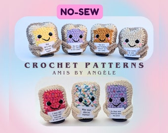 Bundle - No-sew crochet PATTERNS - Lovable Toast and Lovable Pop-Tart