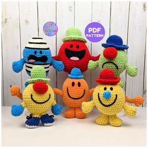 Crochet PATTERN - Guys Bundle with 6 patterns