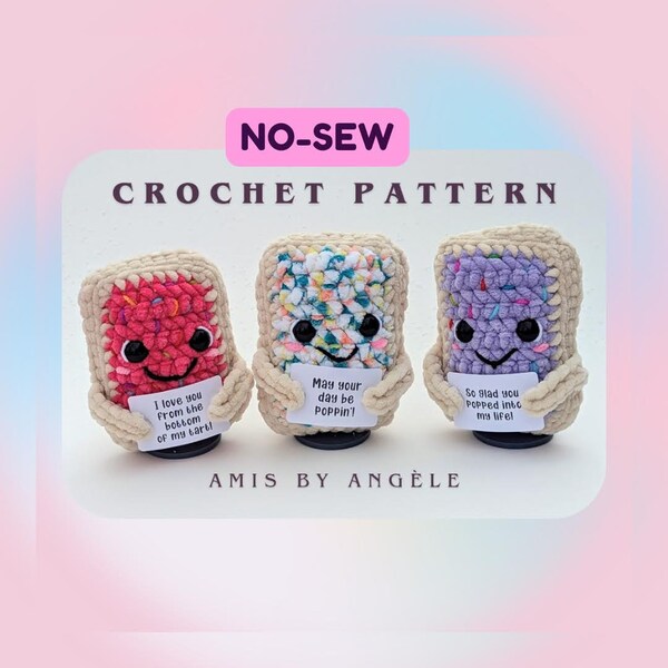 No-sew crochet PATTERN - Lovable Pop-Tart