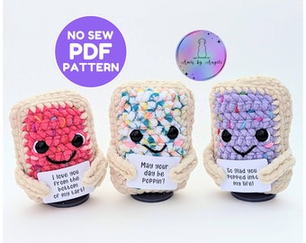 No-sew crochet PATTERN - Lovable Pop-Tart