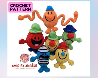 Crochet PATTERN - Guys Bundle with 6 patterns (Accident, Ticklish, Trouble, Chatty, Strange and Opposite)