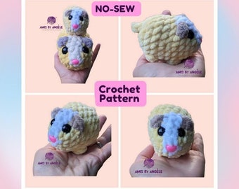 Crochet PATTERN - No-Sew Greyson the Guinea Pig