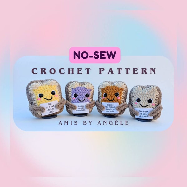 No-sew crochet PATTERN - Lovable Toast