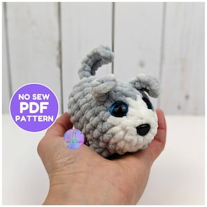 Crochet PATTERN - No-Sew Dexter the Dog