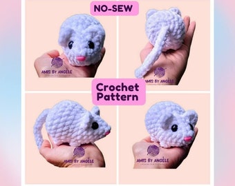 Crochet PATTERN - No-Sew Mikey the Mouse