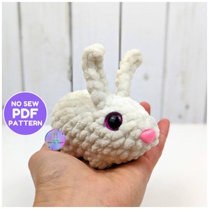 Crochet PATTERN - No-Sew Bentley the Bunny