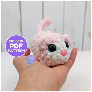 Crochet PATTERN - No-Sew Casey the Cat