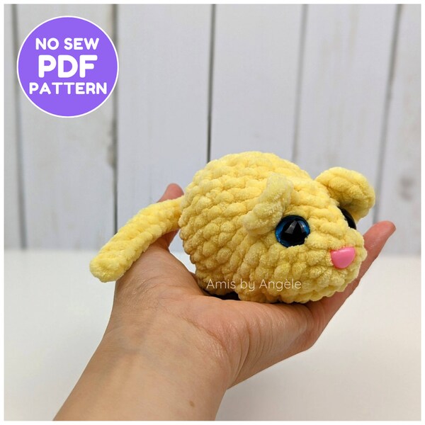 Crochet PATTERN - No-Sew Mikey the Mouse