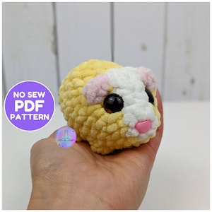 Crochet PATTERN - No-Sew Greyson the Guinea Pig
