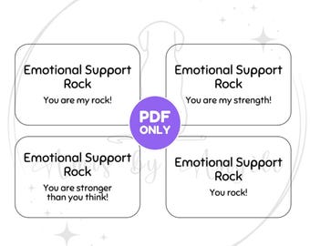 DIGITAL: stenen borden/tags voor emotionele steun